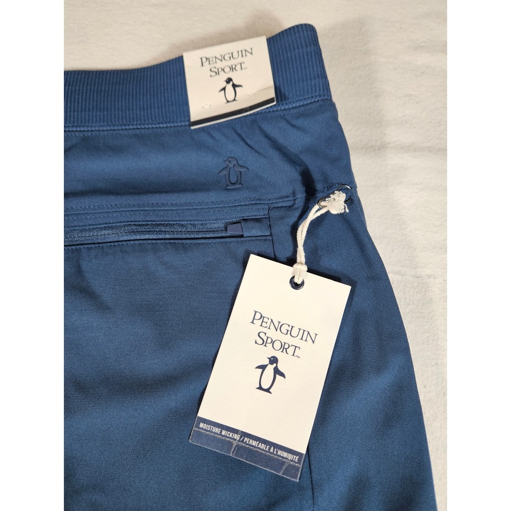 Original Penguin Sport Mens XL Blue Joggers‎ Moisture Wicking Athletic Pants NWT - Picture 8 of 10